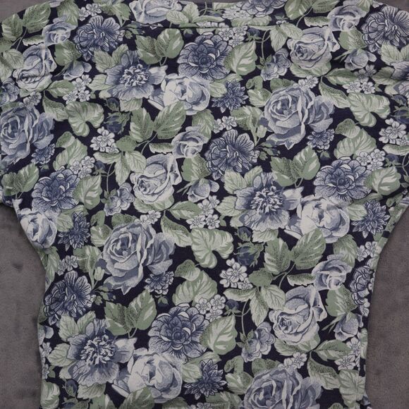 Best American Clothing Co Shirt Womens S Multicolor Floral Cropped Pullover - Picture 15 of 16